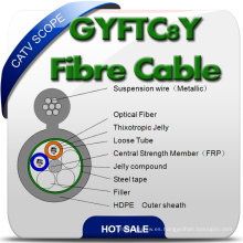 Cable óptico de fibra óptica aérea autoportante Fig 8